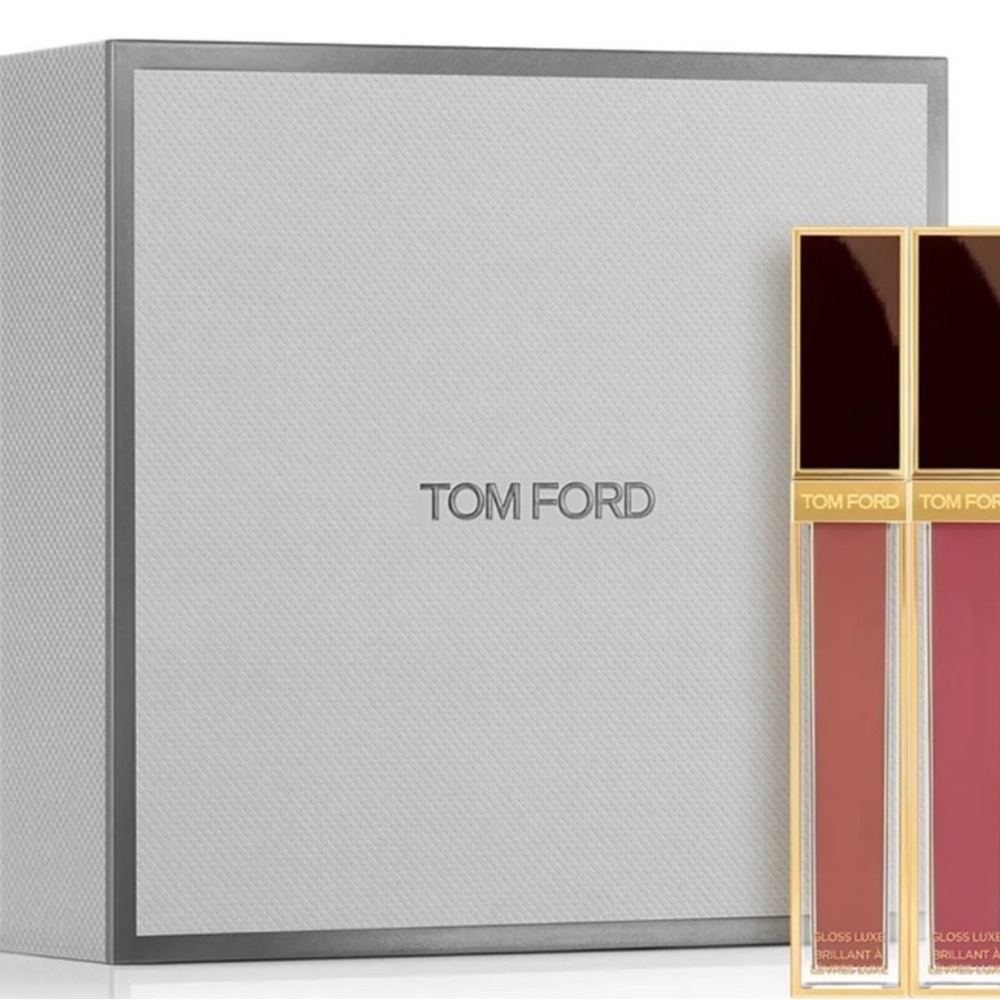 Tom Ford Lip Gloss Duo - Deep Red and Soft Pink